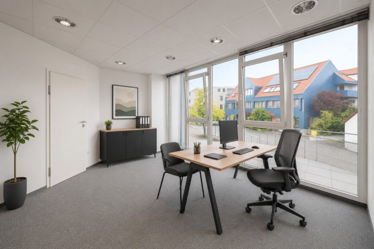 Modernes Einzelbüro in Gemeinschaftsbüro – zentrale Lage Gilching - mit Empfang & Küche & Toiletten 16 Büro 1
