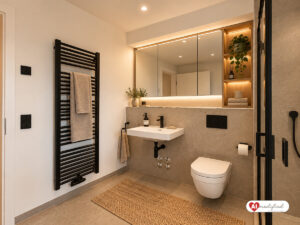 Badezimmer (mit KI möbliert)